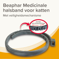 BEAPHAR MEDICINALE HALSBAND KAT TEGEN VLO EN TEEK