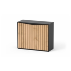 AQUATLANTIS MEUBEL SPLENDID 100 ZWART-001 & LICHT NOTEN-009