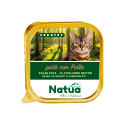 NATUA CAT COUNTRY PATÉ MET KIP - KUIPJE 100 GRAM