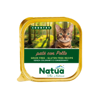 NATUA CAT COUNTRY PATÉ MET KIP - KUIPJE 100 GRAM