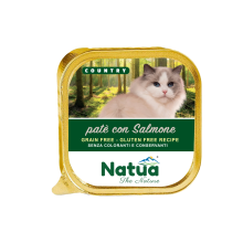 NATUA CAT COUNTRY PATÉ MET ZALM - KUIPJE 100 GRAM